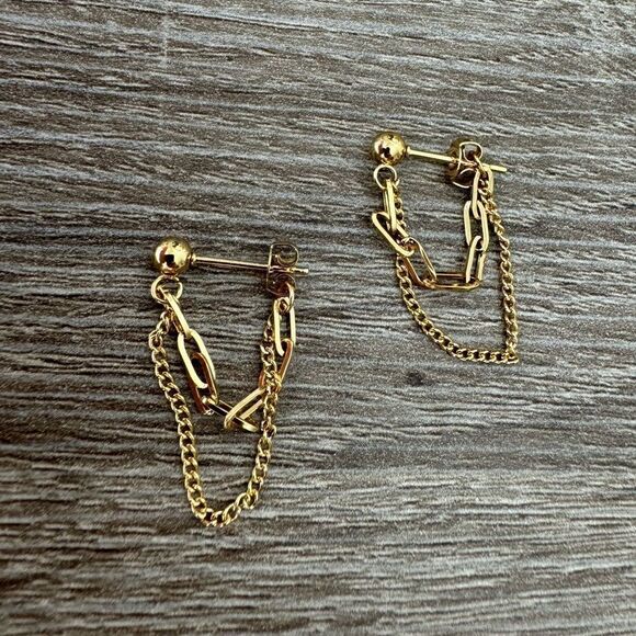 Bohemian Chain earrings A1012 - Picture 3 of 5